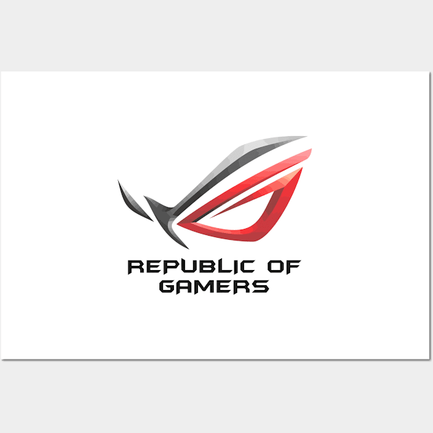 Rog Strix Republic Of Gamers Asus Wall Art by darkARTprint